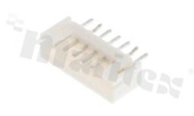 Header for PCB; pitch 2.00mm; 7-contacts; THT; male; top entry; 100V/2A