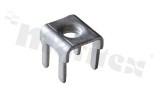 Screw terminal; M4, THT without nut