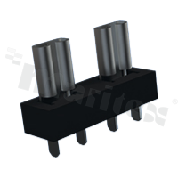 Auto blade fuse holder; for 2.8x0.8mm mini blade fuses; 20A; THT