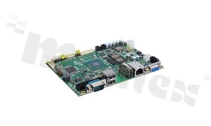 Bezwentylatorowy komputer jednopłytowy 3.5''; IntelCeleron N2807 1.58GHz; RAM+8GB; 4xCOM; 4xUSB; 1xLAN; VGA; LVDS; HDMI; DIO; Audio; SATA-300; PCIe; SIMslot; SMbus; temp. pracy: -20+70C; zasilanie 12V DC