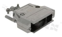 Metal hood for 25-pole D-Sub connector; nickel plated