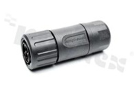 Standard Connector circular; plug straight. 4(2+2) POS. pin contact size 12