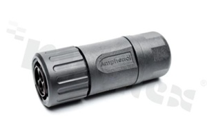 Standard Connector circular; plug straight. 4(2+2) POS. pin contact size 12
