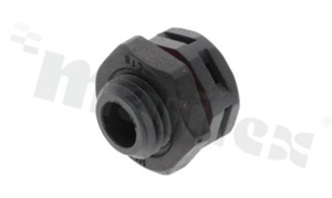 Wentyl wodoszczelny z gwintem M12*1.5; przepuszczalność powietrza 3000ml/min; temp. pracy -40 do 125 st. C; czarny; z nakrętką; IP68; IP69k