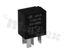 Electromagnetic relay; contact rating current 30 A; coil voltage 12VDC; make contact (1A); 30A/13.5VDC 20A/27VDC;