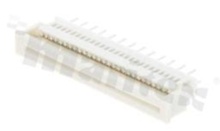 ZIF connector for FFC/FPC; pitch 1.25mm; 26-contacts; SMD; top entry