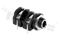 Connector: Jack 6.3mm; socket; female; mono; ways: 2; angled 90st.