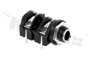Connector: Jack 6.3mm; socket; female; mono; ways: 2; angled 90st.