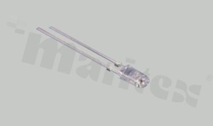 Dioda LED sygnalizacyjna; THT; 3mm oval; żółta; 585-592nm; 1200mcd/20mA; 1.8-2.4V; water clear; 115 stopni