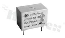 Electromagnetic relay; contact rating current 10A; coil voltage 12VDC; make contact (1A); coil power 230 mW; 10A/250VAC