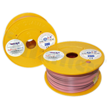 Przewód pojedynczy LGY/H05V-K; z wielodrutową miedzianą żyłą; różowy/czarny; przekrój 0.35mm2; AWG 22; 500V; -40+105 st.C; 200m.