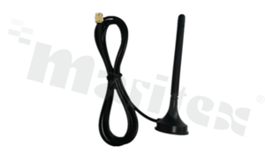 Antena; prętowa; LTE; 700-2700MHz; 4.0dBi; VSWR<2.0; liniowa; RG174; 1.5m; SMA; magnetyczna; fi30x110mm; czarny; IP65