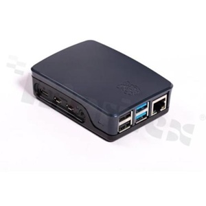 Obudowa; do Raspberry Pi 4 Model B; materiał: ABS; konstrukcja: dwuczęściowa; kolor: grafitowy; wymiary: ok. 90x60x30mm