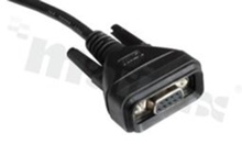 Wtyk D-Sub; 9-stykowy; żeński; ekranowany; połączenie śrubowe; zakończony kablem 2mb; wodoszczelny IP67