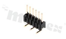 Pin Header; pitch 1.27mm; 1x6 pins; assembly: SMD; male; straight; single row