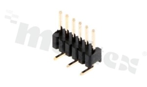 Listwa stykowa do PCB; w rastrze 1.27mm; 1x6 styków; montaż: SMD; męska; prosta; jednorzędowe; 5.0X3.7X0.8