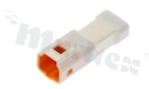 Korpus złącza kablowego; w rastrze 2.00mm; 3-stykowego; męskie; na przewód AWG#22-26; 100V/3A