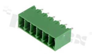 Listwa zaciskowa rozłączalna; w rastrze 3.50mm; 6-torowa; męska; pionowa; zabudowana; UL 300V/8A; TUV:250V/7A