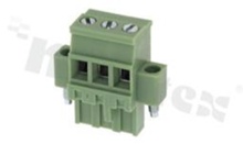 Pluggable terminal block; 5.08mm pitch; 3-ways; female; for wire 2.5mm2; wire insertion direction 90° to plug-in direction; p.bronze contacts; brass cage; UL 250V/12A 