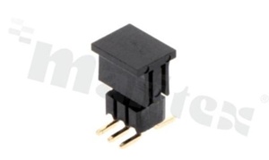 Pin Header; pitch 1.27mm; 2x3 pins; assembly: SMT; male; vertical; double row