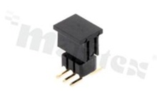 Listwa stykowa do PCB; w rastrze 1,27mm;  2x3 styków; montaż SMT; męska; pionowa; dwurzędowa; 5.7X3.7X0.8-; z uchwytem pick and place