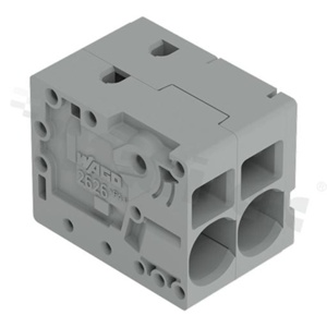 Listwa zaciskowa do PCB; przewód-płytka; na przewód 0.2 - 10.0 mm2 (24-8AWG); raster 7.5 mm; 2-torowa.; Push-in; szary; 600V/38A