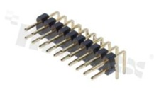 Listwa stykowa do PCB; w rastrze 2.00mm; 2x40 styków; montaż: THT; męska; kątowa; dwurzędowe 