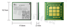 Moduł; LTE Cat1/GNSS; 3.3-4.2V; LCC+LGA; 15.7x17.6x2.1mm; Europe