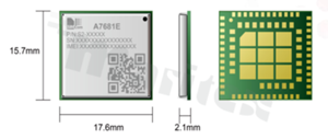 Module; LTE Cat1; 3.3-4.2V; LCC+LGA; 15.7x17.6x2.1mm; Europe