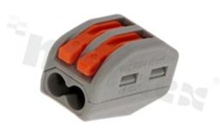 Installation quick splice; 2-ways; spring clamp; wire cross section 0.08-2.5mm2;