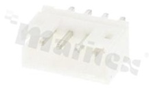 Header for PCB; pitch 2.00mm; 4-contacts; THT; male; top entry; 100V/2A