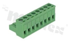 Listwa zaciskowa rozłączalna; w rastrze 5.08mm; 8-torowa; żeńska; na przewód 2.5mm2 (28-12AWG); kierunek wtykania równoległy do osi przewodu; styki z fosforobrązu; stalowa klatka przewodu; UL 300V/15A
