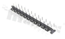 Terminal block; pitch 7.62mm; 12-contacts; THT; male; angled entry; 250V/25A; do konektorów faston 6.3x0.8mm