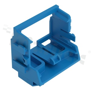 Adapter; for 10-wire connectors from 221 series; 4mm2; for din rail TS15;white