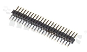 Listwa stykowa do PCB; w rastrze 1.27mm; 1x40 styków; montaż: THT; męska; prosta; jednorzędowe