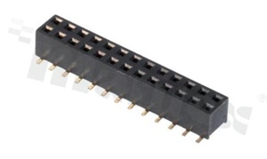Pin Header; pitch 2.00mm; 2x13 pins; assembly: SMD; female; straight; double row; H=4.3mm