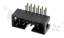 Złącze do PCB; w rastrze 2.54mm; 12-stykowe; montaż: THT; męskie; kątowe