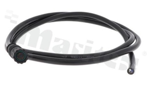 Wtyk M8; 4-stykowy; żeński; plastikowy; 3A; prosty; z odgiętką; zakończony kablem o długości 1mb; wodoszczelny IP67