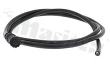 Wtyk M8; 4-stykowy; żeński; plastikowy; 3A; prosty; z odgiętką; zakończony kablem o długości 1mb; wodoszczelny IP67