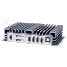 Bezwentylatorowy komputer przemysłowy; Intel Pentium N4200/Celeron N3350; do 8GB RAM; M.2 2242; SATA II 2.5"; SIM; VGA; HDMI; max 6x USB; max 4xCOM; 2x LAN; DIO; Audio; temp. pracy: od -20+70C; zasilacz