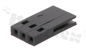 Korpus złącza FPC; w rastrze 2.54mm; 3-stykowe; żeński
