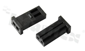 Korpus złącza MODU II, żeńskiego, 2 stykowego, w rastrze 2.54mm