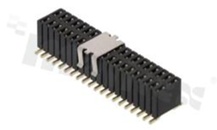 Listwa stykowa do PCB; w rastrze 1.27mm; 2x20 styków; montaż: SMD; żeńska; prosta; dwurzędowe