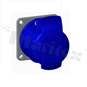 216R6; Gniazdo panelowe; zasilające AC 3-fazowe; żeńskie; 16A; 250VAC; seria Easy&Safe