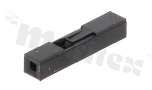 Korpus listwy; w rastrze 2.54mm; 1x1 styków; montaż: do przewodów; żeńska; jednorzędowe