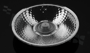 Lens with holder for LED COB; angle: 30 degrees ; Number of LEDs: 1; Dimensions: round 83mm; Height: 19mm; material: PMMA; PC; Fastening: screw