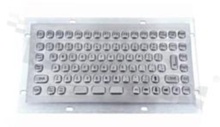 Klawiatura przemysłowa IP65; miniaturowa; 86 klawiszy; USB; stal nierdzewna; wandaloodporna; wymiary 244x104 mm