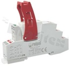 Interface relay; rated current 8A; coil voltage 12VDC; double changeover contact (DPDT); 8A/24VDC; 8A/230VAC