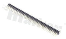 Listwa stykowa do PCB; w rastrze 2.54mm; 2x40 styków; montaż: THT; męska; prosta; dwurzędowa