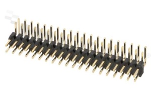 Listwa stykowa do PCB; w rastrze 2.00mm; 2x20 styków; montaż: THT; męska; kątowa; dwurzędowe